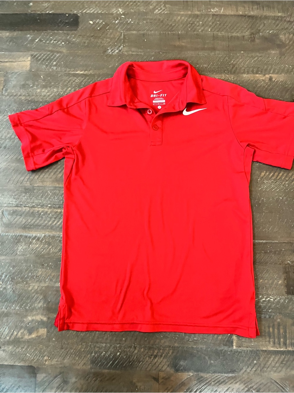 Nike Dri-FIT Women's Short Sleeve Performance Polo Shirt - Red - Small